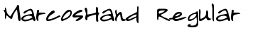 MarcosHand Regular Font