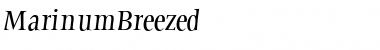 MarinumBreezed Regular Font