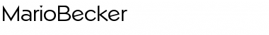 MarioBecker Regular Font