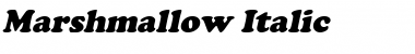 Marshmallow Italic Font