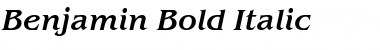 Benjamin Bold Italic Font