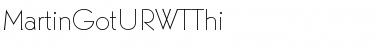 MartinGotURWTThi Regular Font