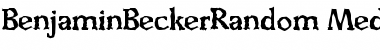 BenjaminBeckerRandom-Medium Regular Font