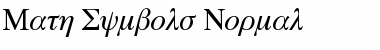 Math Symbols Normal Font