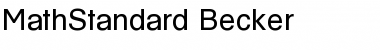 MathStandard Becker Normal Font