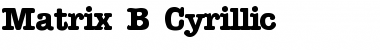 Download Matrix B_ Cyrillic Font