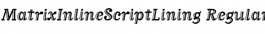 Download MatrixInlineScriptLining Font
