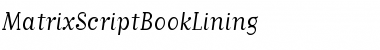 Download MatrixScriptBookLining Font