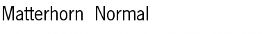 Matterhorn Normal Font