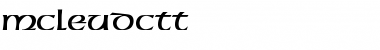 McLeudCTT Regular Font
