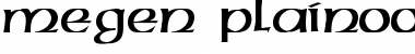 Megen Plain Font