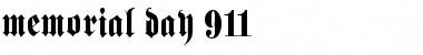 Download Memorial Day 911 Font