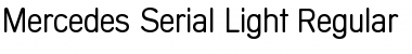 Download Mercedes-Serial-Light Font