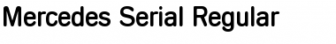 Mercedes-Serial Regular Font