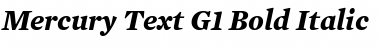 Mercury Text G1 Bold Italic