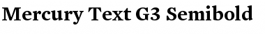 Mercury Text G3 SemiBold Font