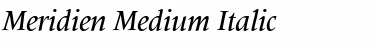 Meridien-Medium MediumItalic Font