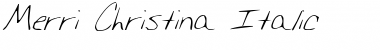 Merri Christina Italic Italic Font