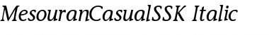 MesouranCasualSSK Italic