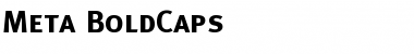 Meta BoldCaps Font