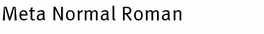 Meta Normal Roman Font