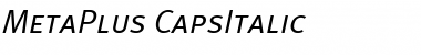 MetaPlus Italic Font