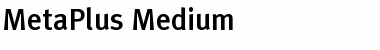 MetaPlus Medium Font