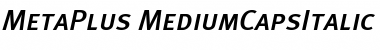 MetaPlus Medium Italic Font