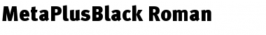 Download MetaPlusBlack Font