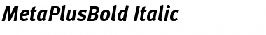 Download MetaPlusBold-Italic Font