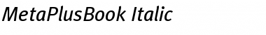 Download MetaPlusBook-Italic Font