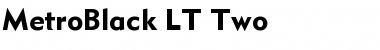 Download MetroBlack LT Two Font