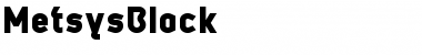 MetsysBlack Regular Font