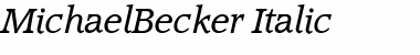 Download MichaelBecker Font