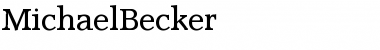 MichaelBecker Regular Font