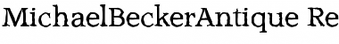 MichaelBeckerAntique Regular Font