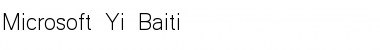 Microsoft Yi Baiti Regular Font