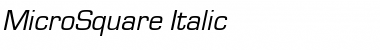 MicroSquare Italic
