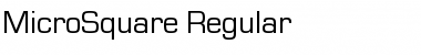 MicroSquare Regular Font