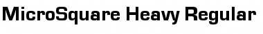 MicroSquare-Heavy Regular Font