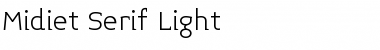 Midiet Serif Light Font