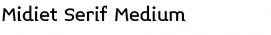 Midiet Serif Medium Font