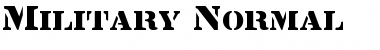 Military Normal Font