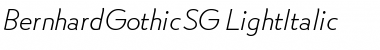 BernhardGothicSG Italic Font