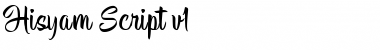 Hisyam Script Personal Use Regular Font