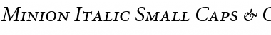 Minion RegularSC Italic
