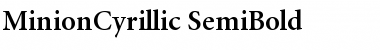 MinionCyrillic-SemiBold Semi Bold Font