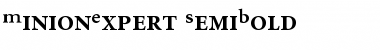 MinionExpert-SemiBold Semi Bold Font
