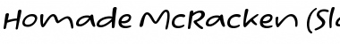 Download Homade McRacken Slant Font