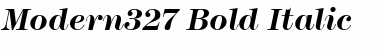 Modern327 Bold Italic